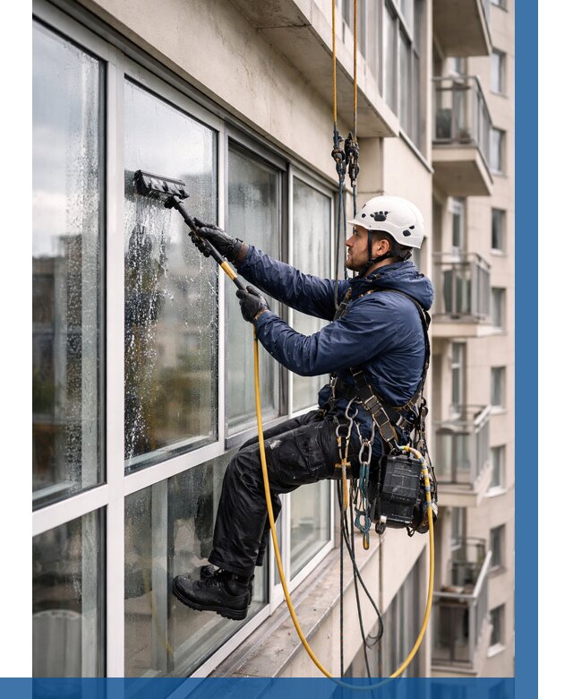 Мойка балконного остекления в Североуральске от 3605 р. | ВЫСОТНИК-Сву