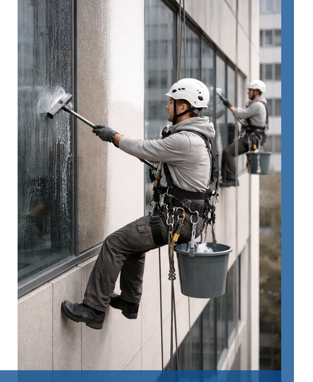 Мойка фасадов зданий в Североуральске под ключ от 361 р. | ВЫСОТНИК-Сву