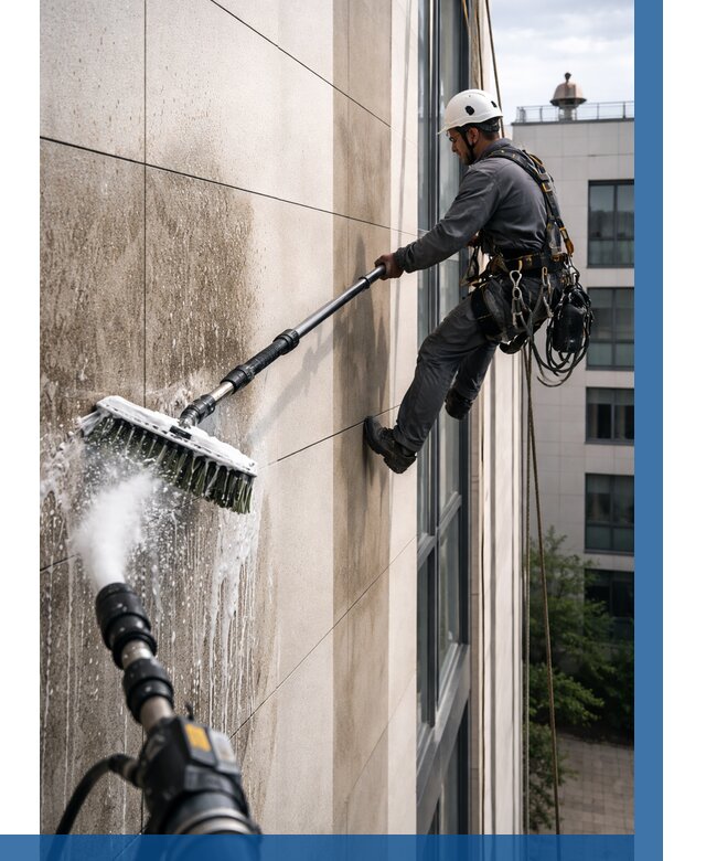 Мойка фасада из керамогранита в Североуральске от 309 р. | ВЫСОТНИК-Сву