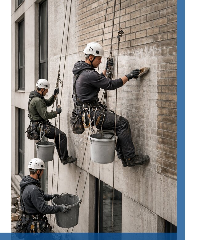 Удаление высолов с фасада в Североуральске от 258 р. | ВЫСОТНИК-Сву