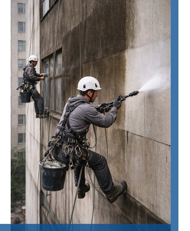 Очистка фасада от копоти в Североуральске от 258 р. | ВЫСОТНИК-Сву