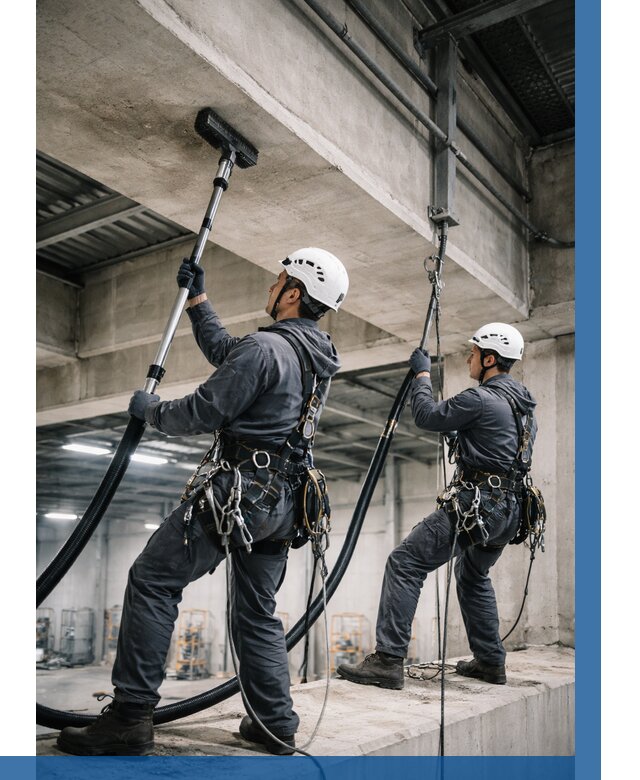 Обеспыливание потолочных конструкций в Североуральске от 258 р. |ВЫСОТНИК-Сву