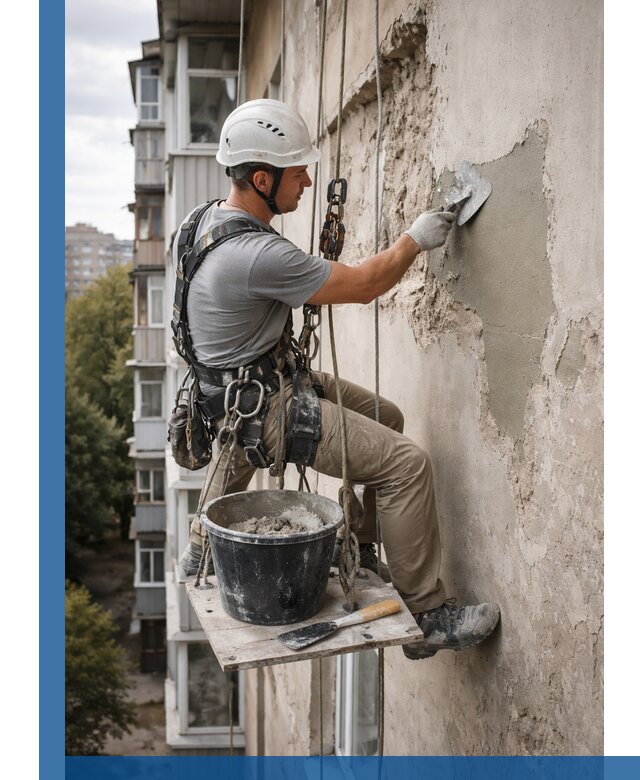 Восстановление фасадной штукатурки в Североуральске с гарантией качества