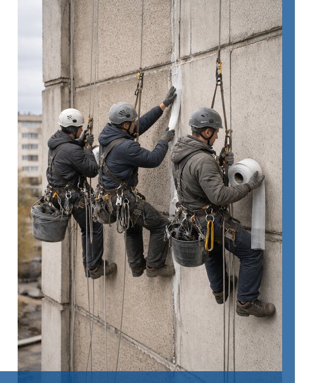 Ремонт межпанельных швов в Североуральске от 773 р. | ВЫСОТНИК-Сву