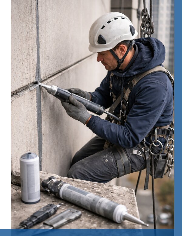 Вторичная герметизация швов в Североуральске от 464 р. | ВЫСОТНИК-Сву