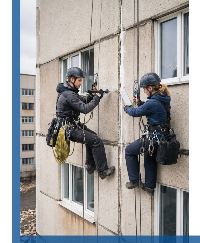 Герметизация межпанельных швов тёплым швом в Североуральске