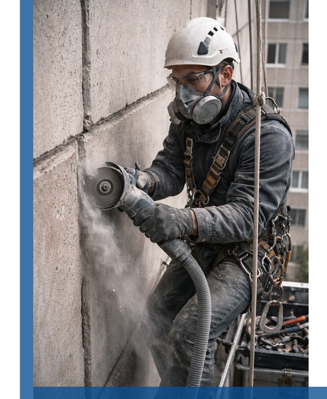 Штробление межпанельных швов в Североуральске качественно и быстро