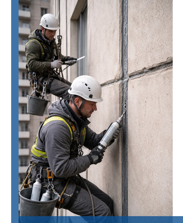 Герметизация деформационных швов фасада в Североуральске качественно