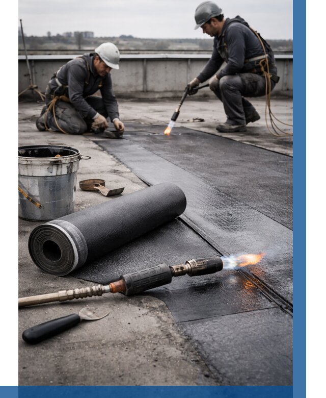 Ремонт рулонной кровли в Североуральске от 670 р. | ВЫСОТНИК-Сву