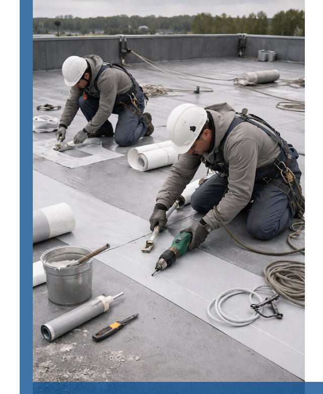 Ремонт мембранной кровли в Североуральске качественно и с гарантией