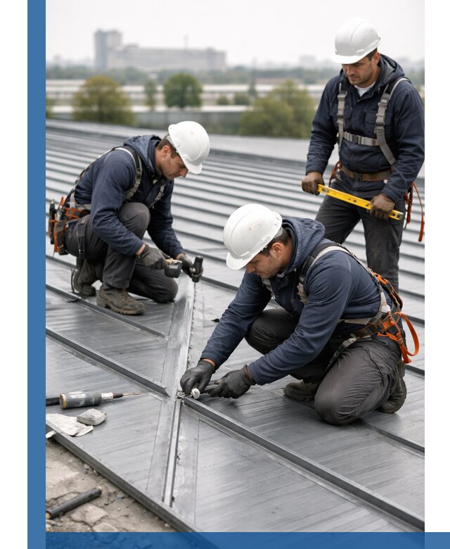 Ремонт фальцевой кровли в Североуральске срочно и качественно