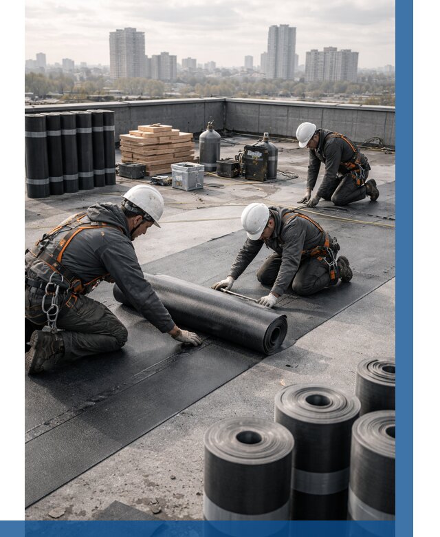 Монтаж мягкой кровли под ключ в Североуральске от 464 р. | ВЫСОТНИК-Сву