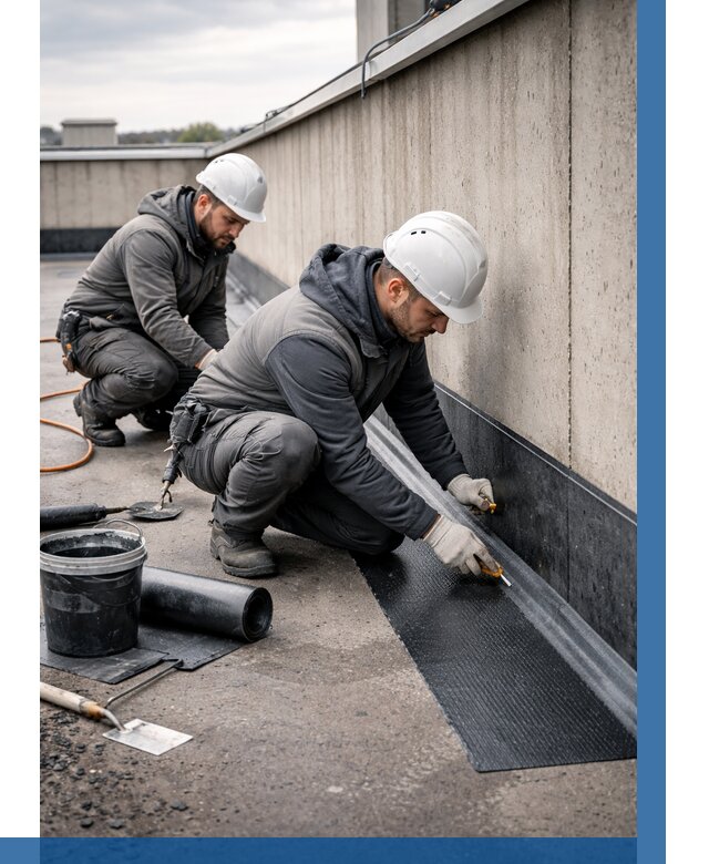 Гидроизоляция примыканий на кровле в Североуральске от 927 р. | ВЫСОТНИК-Сву