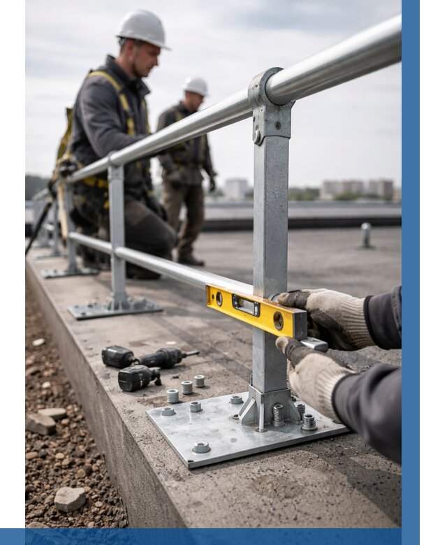 Монтаж кровельного ограждения в Североуральске от 1236 р. | ВЫСОТНИК-Сву