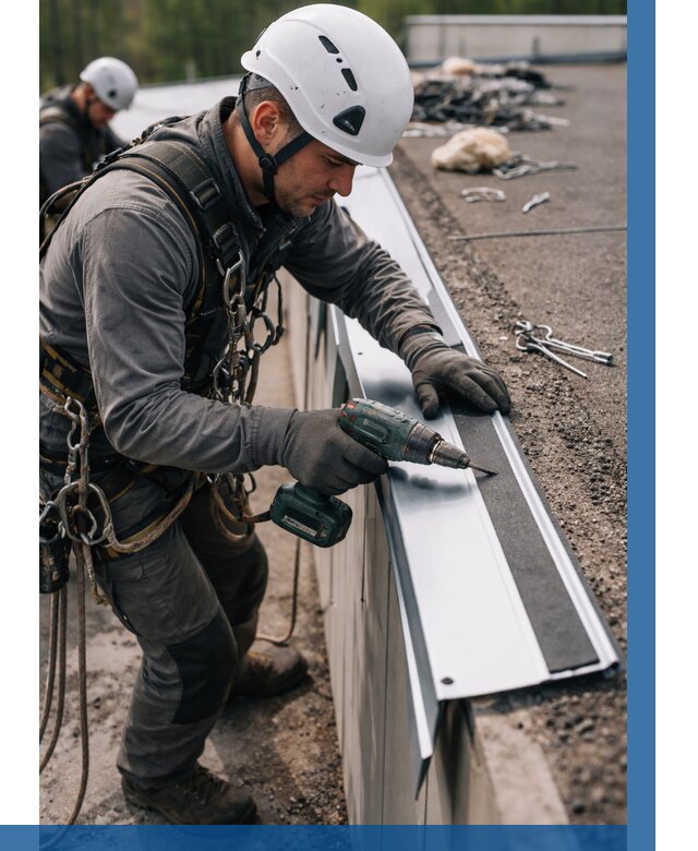 Монтаж капельника на кровле в Североуральске от 309 р. | ВЫСОТНИК-Сву