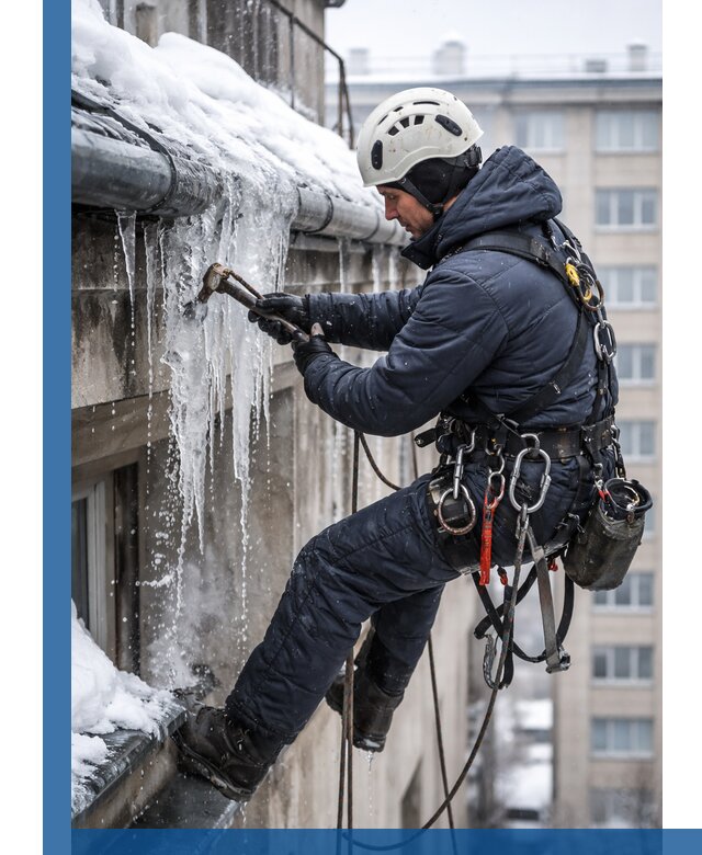 Удаление наледи и чистка водостоков в Североуральске оперативно и безопасно