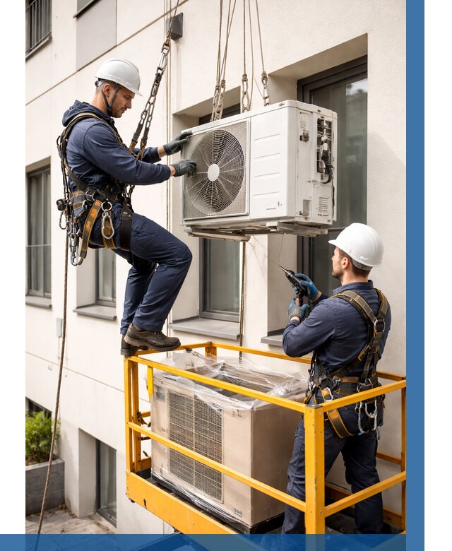 Демонтаж внешнего блока кондиционера в Североуральске от 3605 р. | ВЫСОТНИК-Сву