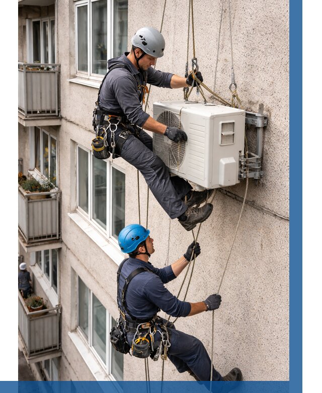 Перенос внешнего блока кондиционера в Североуральске от 9271 р.| ВЫСОТНИК-Сву