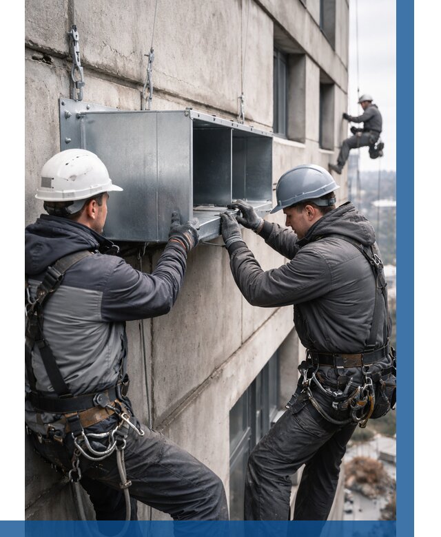 Монтаж вентиляционных коробов в Североуральске от 3090 р. | ВЫСОТНИК-Сву