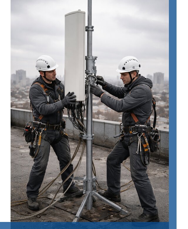 Монтаж антенн связи на крыше в Североуральске от 8756 р. | ВЫСОТНИК-Сву