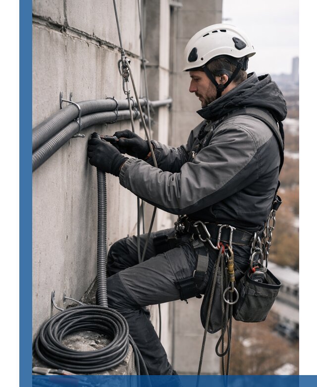 Профессиональный монтаж гофры для кабеля в Североуральске с гарантией