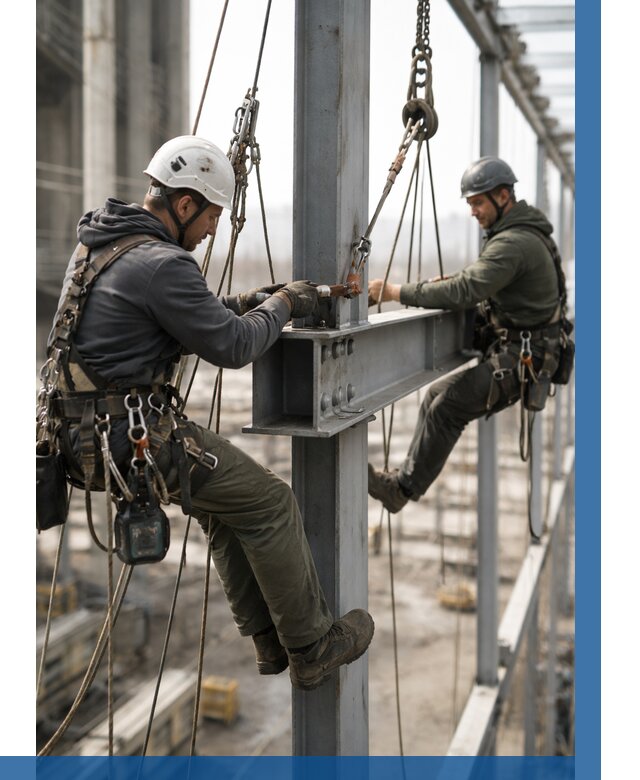 Монтаж металлоконструкций на высоте в Североуральске от 3605 р. | ВЫСОТНИК-Сву