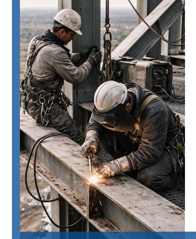 Высотные сварочные работы в Североуральске для промышленных объектов