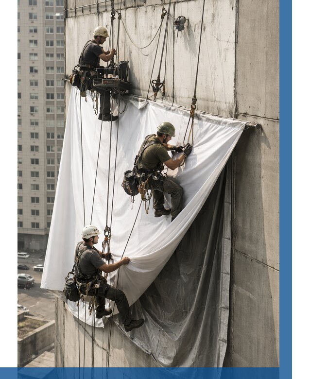 Замена баннерного полотна в Североуральске от 6696 р. | ВЫСОТНИК-Сву—заказать