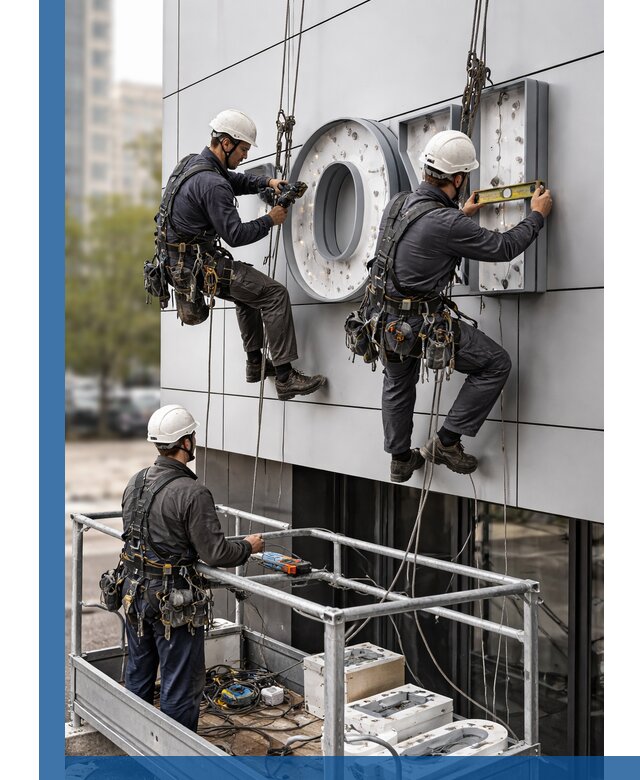Профессиональный монтаж световых букв в Североуральске под ключ