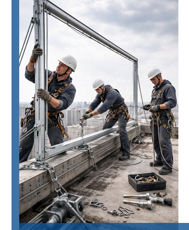 Монтаж крышных рекламных конструкций под ключ в Североуральске