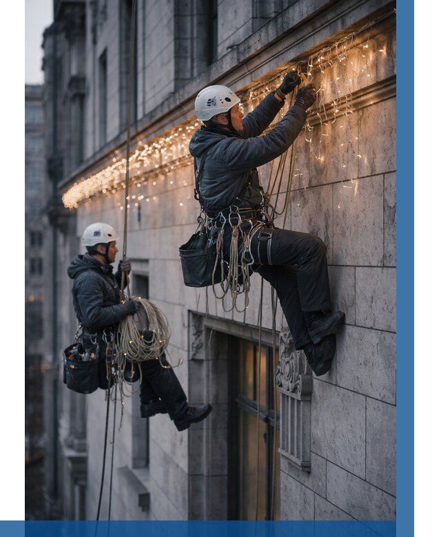 Монтаж новогодней иллюминации в Североуральске от 8756 р. | ВЫСОТНИК-Сву