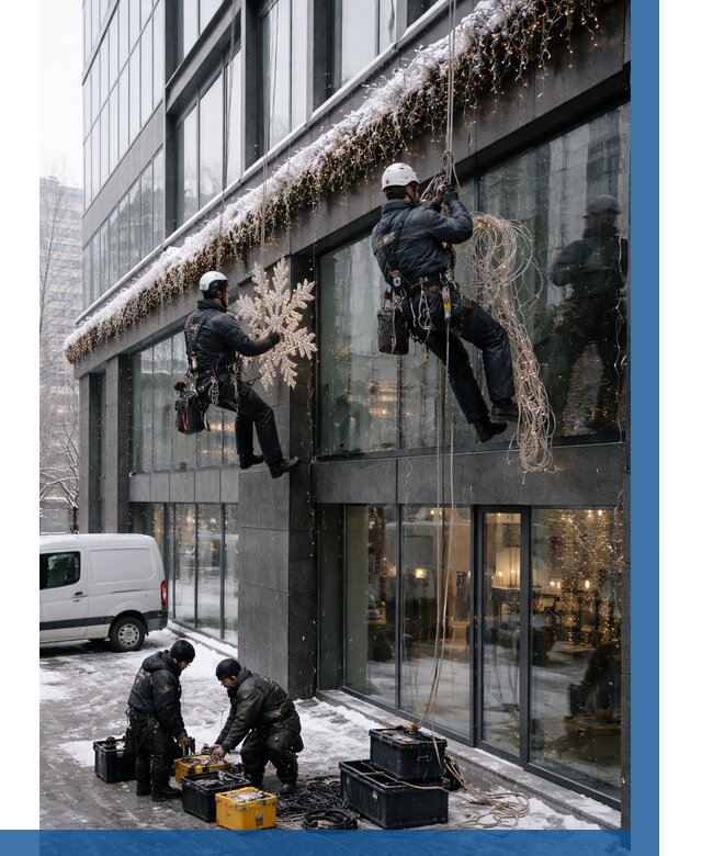 Демонтаж новогоднего оформления в Североуральске от 5666 р. | ВЫСОТНИК-Сву