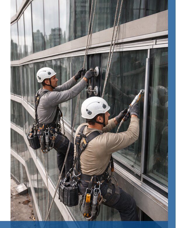 Радиусное остекление фасада в Североуральске от 12361 р. | ВЫСОТНИК-Сву