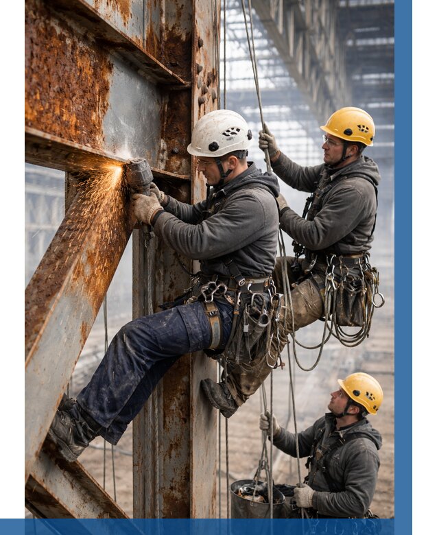 Зачистка металла от ржавчины в Североуральске от 361 р. | ВЫСОТНИК-Сву