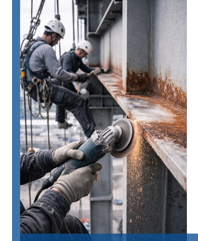 Зачистка металла от ржавчины и подготовка поверхностей в Североуральске