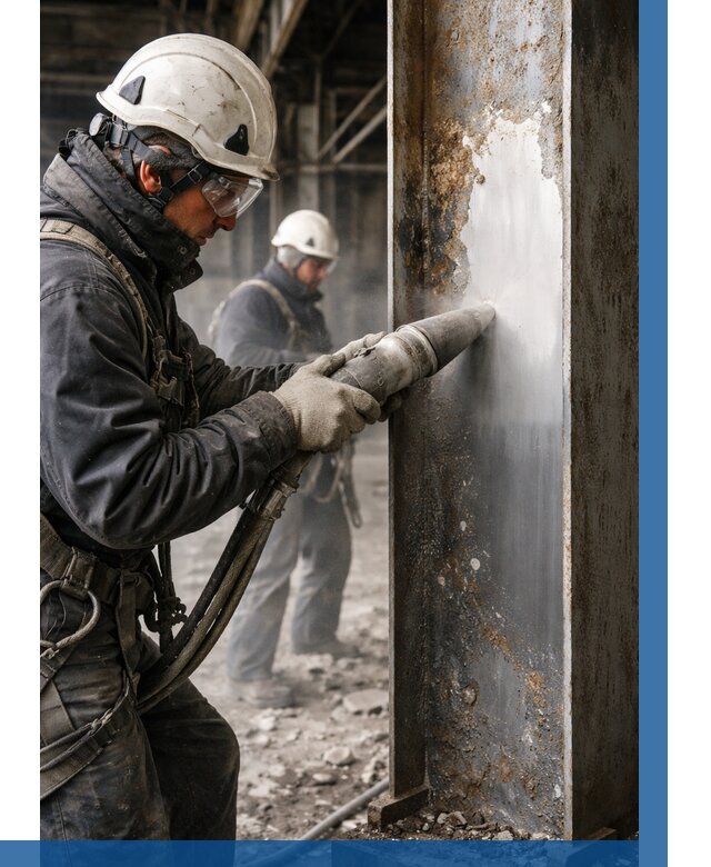 Удаление старой краски с металла в Североуральске от 464 р. | ВЫСОТНИК-Сву