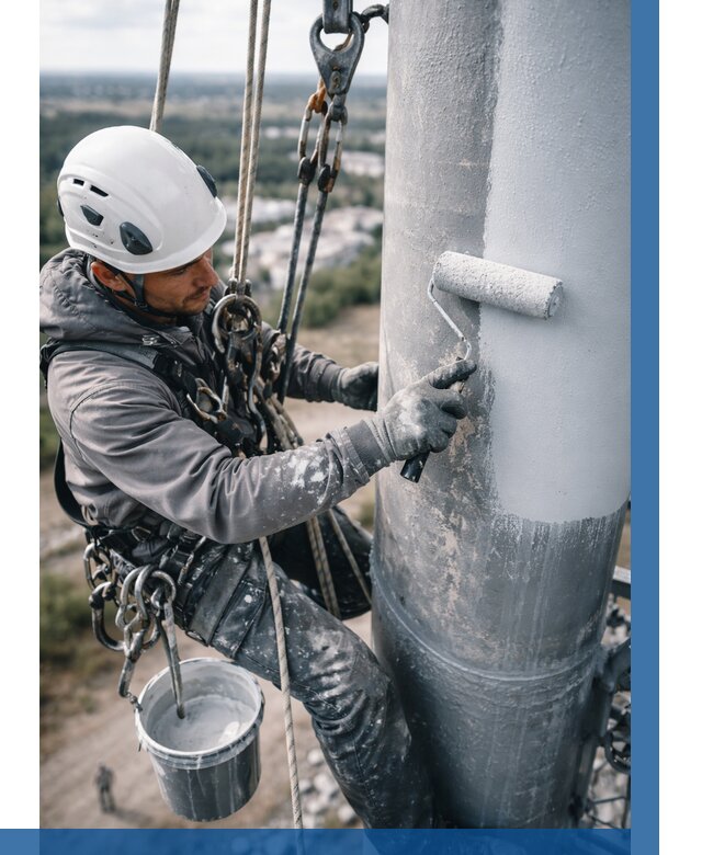 Покраска мачт связи под ключ в Североуральске от 876 р. | ВЫСОТНИК-Сву