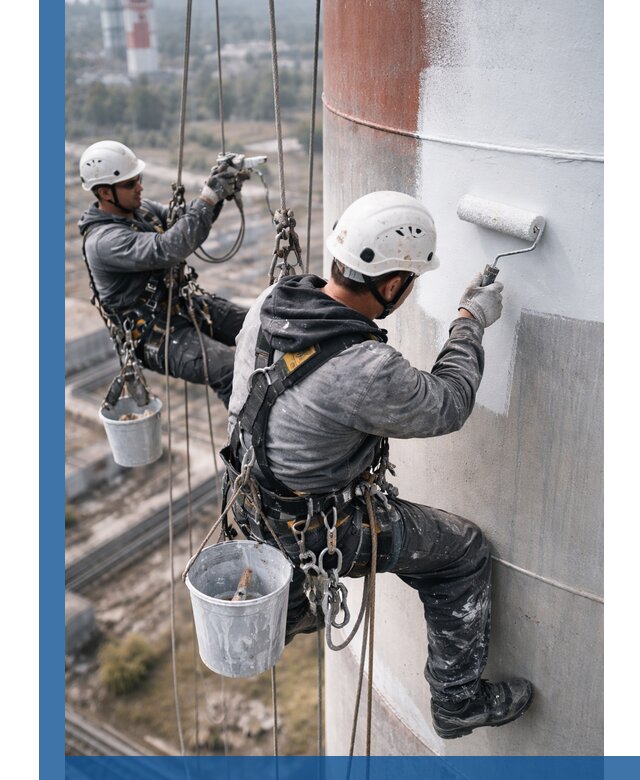 Покраска дымовых труб в Североуральске: антикоррозийная защита и восстановление