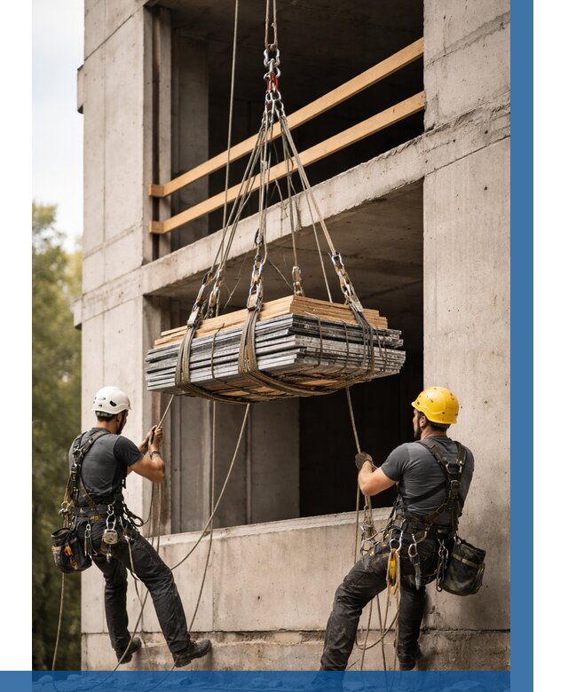 Подъем материала на этаж веревками в Североуральске от 1545 р. | ВЫСОТНИК-Сву