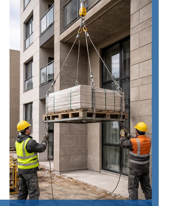 Подъем керамогранита на этаж в Североуральске от 3605 р. | ВЫСОТНИК-Сву