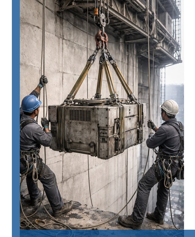 Такелажные работы на высоте, подъем и монтаж грузов в Североуральске