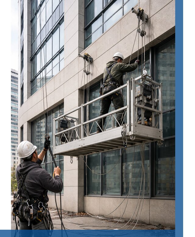 Монтаж и подъем фасадной люльки в Североуральске от 12361 р. | ВЫСОТНИК-Сву