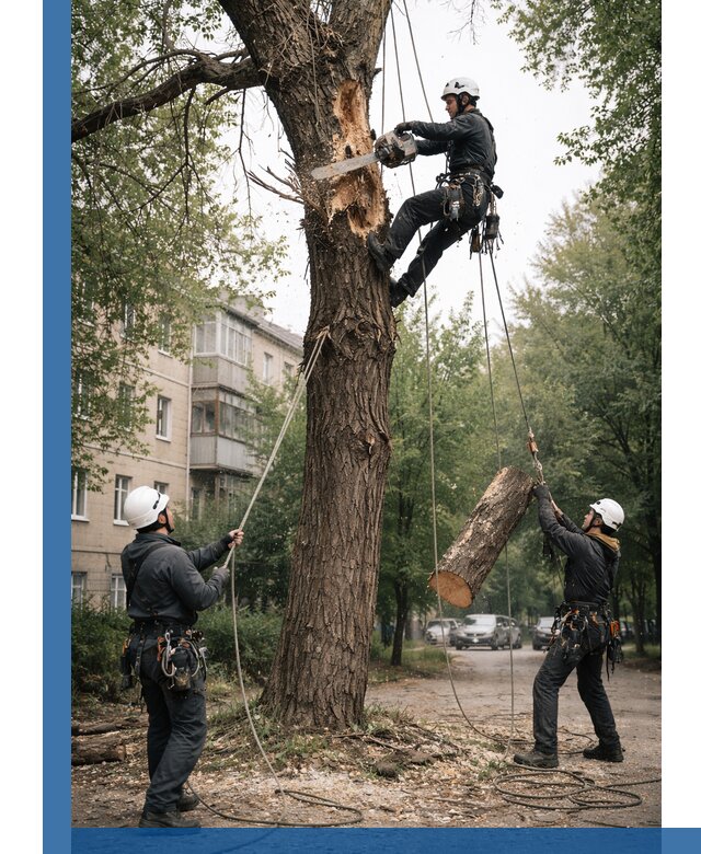 Срочное удаление аварийных деревьев в Североуральске с гарантией безопасности