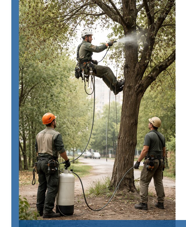 Обработка деревьев от вредителей в Североуральске профессиональная защита