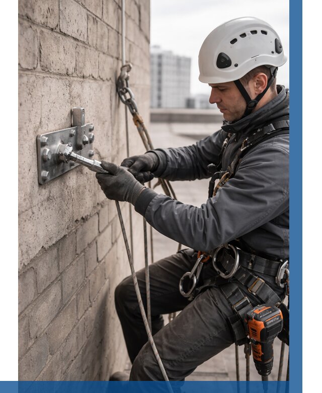 Установка анкерных точек в Североуральске от 3605 р. | ВЫСОТНИК-Сву